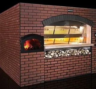 Horno de pisos de tubos anulares tradicional con suela de piedra refractaria