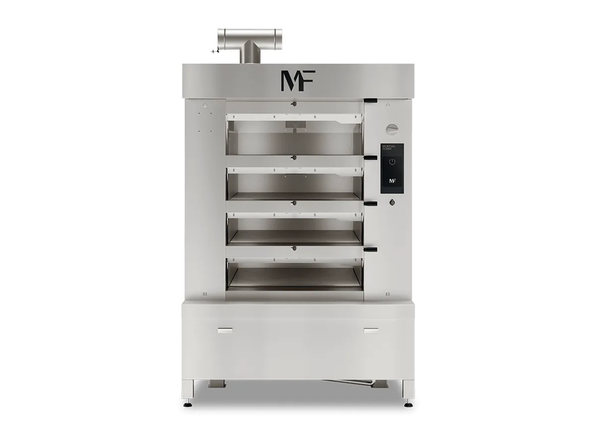 Horno de pisos Mondial Forni LEM de tubos anulares en acero inoxidable