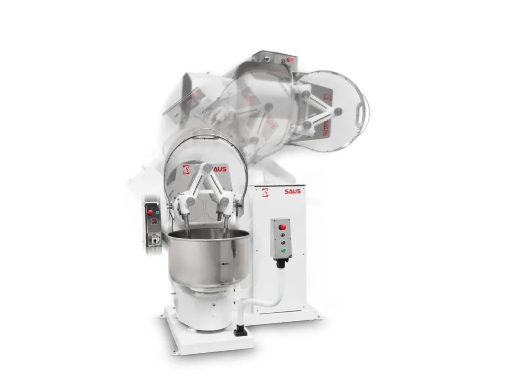 Amasadora de brazos autovolcable industrial para panadería