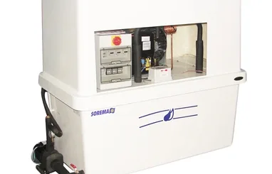 Enfriador de agua 110 a 250 litros hora con bomba integrada para panaderías