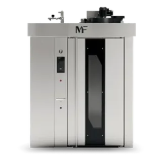 Horno de carro giratorio con doble flujo de aire y efecto suela para panadería industrial