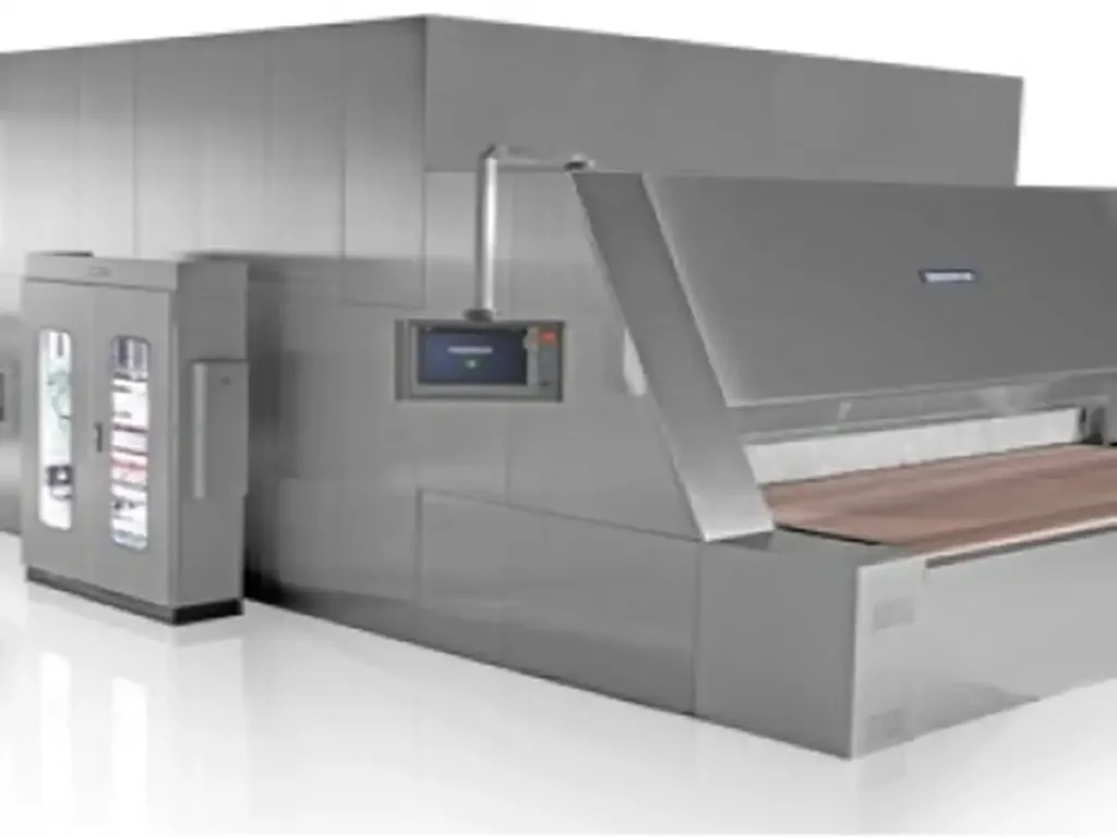 Horno de túnel o cinta industrial para panadería, ideal para grandes producciones de pan de forma continua y automática